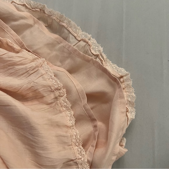 nwt aritzia damasque maxi skirt in coral blush size s - Picture 4 of 7